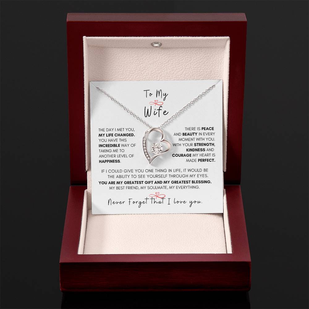 Forever Love Necklace for My Wife