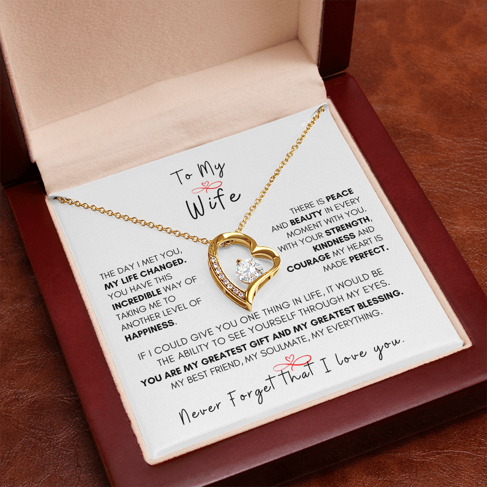 Forever Love Necklace for My Wife