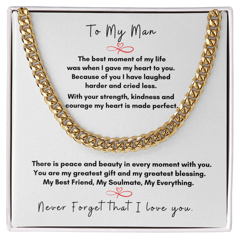 Forever Love Men's Cuban Link Chain for My Man