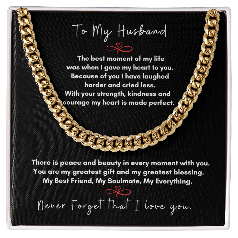 Forever Love Cuban Link Chain for My Husband