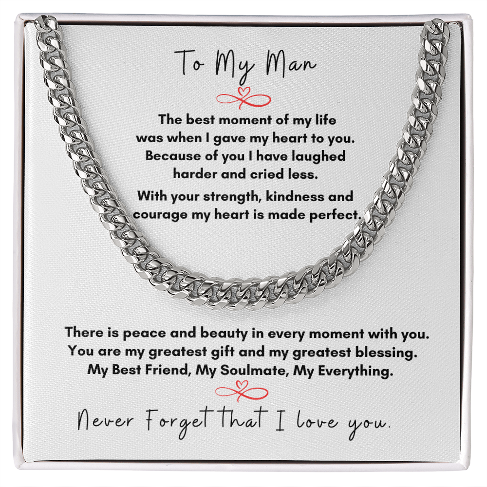 Forever Love Men's Cuban Link Chain for My Man
