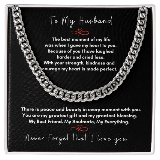 Forever Love Cuban Link Chain for My Husband