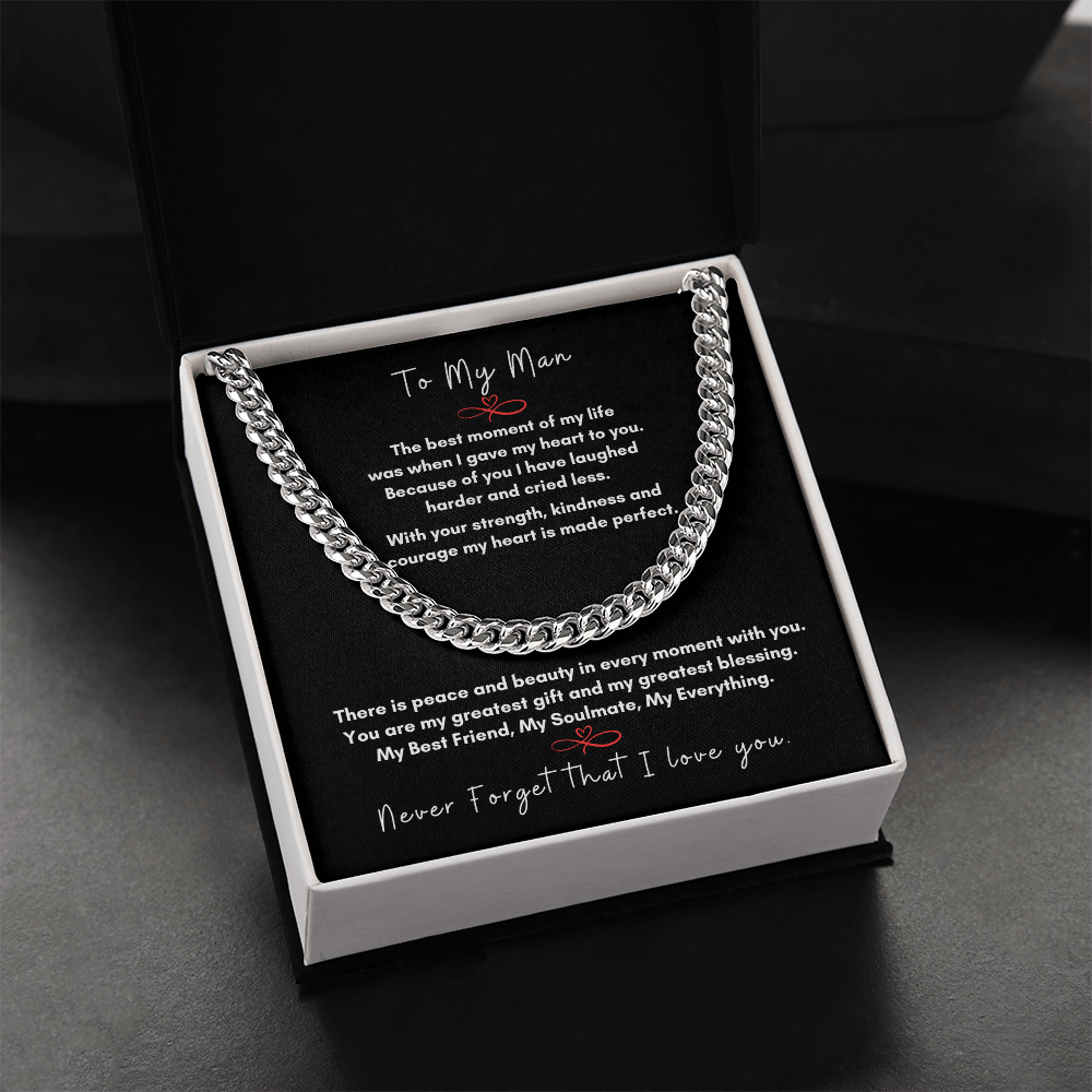Forever Love Cuban Link Chain for My Man