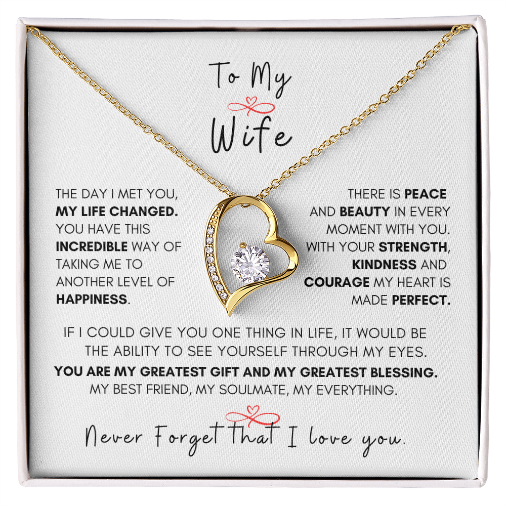 Forever Love Necklace for My Wife