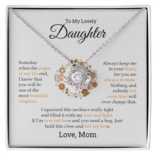 My Lovely Daughter | My Love & Light - Love Knot Necklace