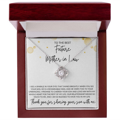 Future Mother In Law | Thank You - Love Knot Necklace